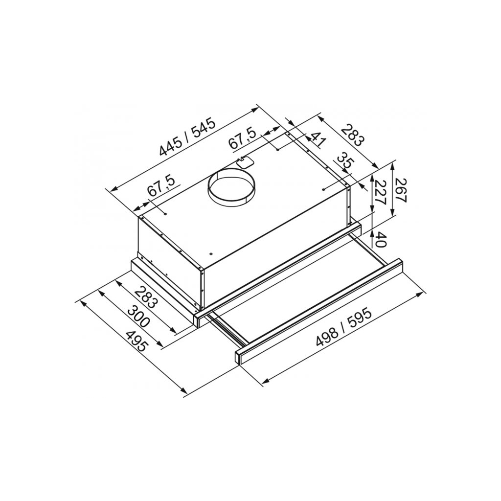 Вытяжка кухонная Pyramida ATH 60 (700) BL - 6