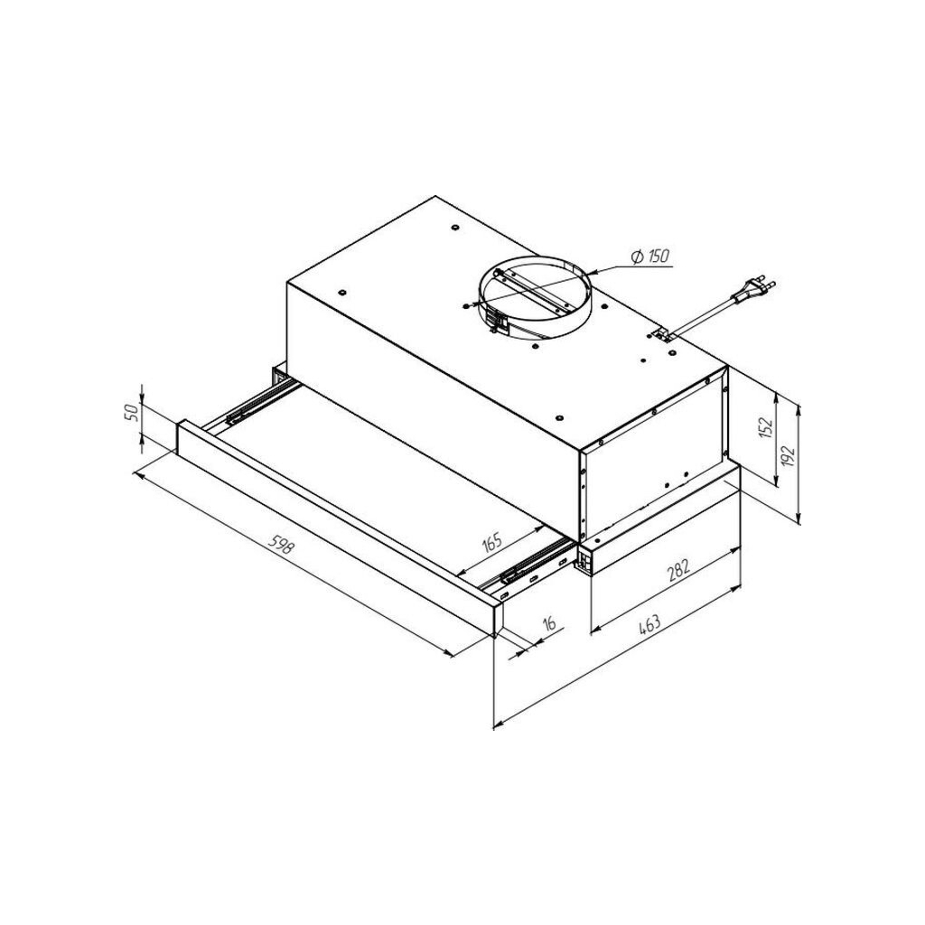 Вытяжка кухонная Pyramida TL 60 (1100) 15-SYE IX - 8