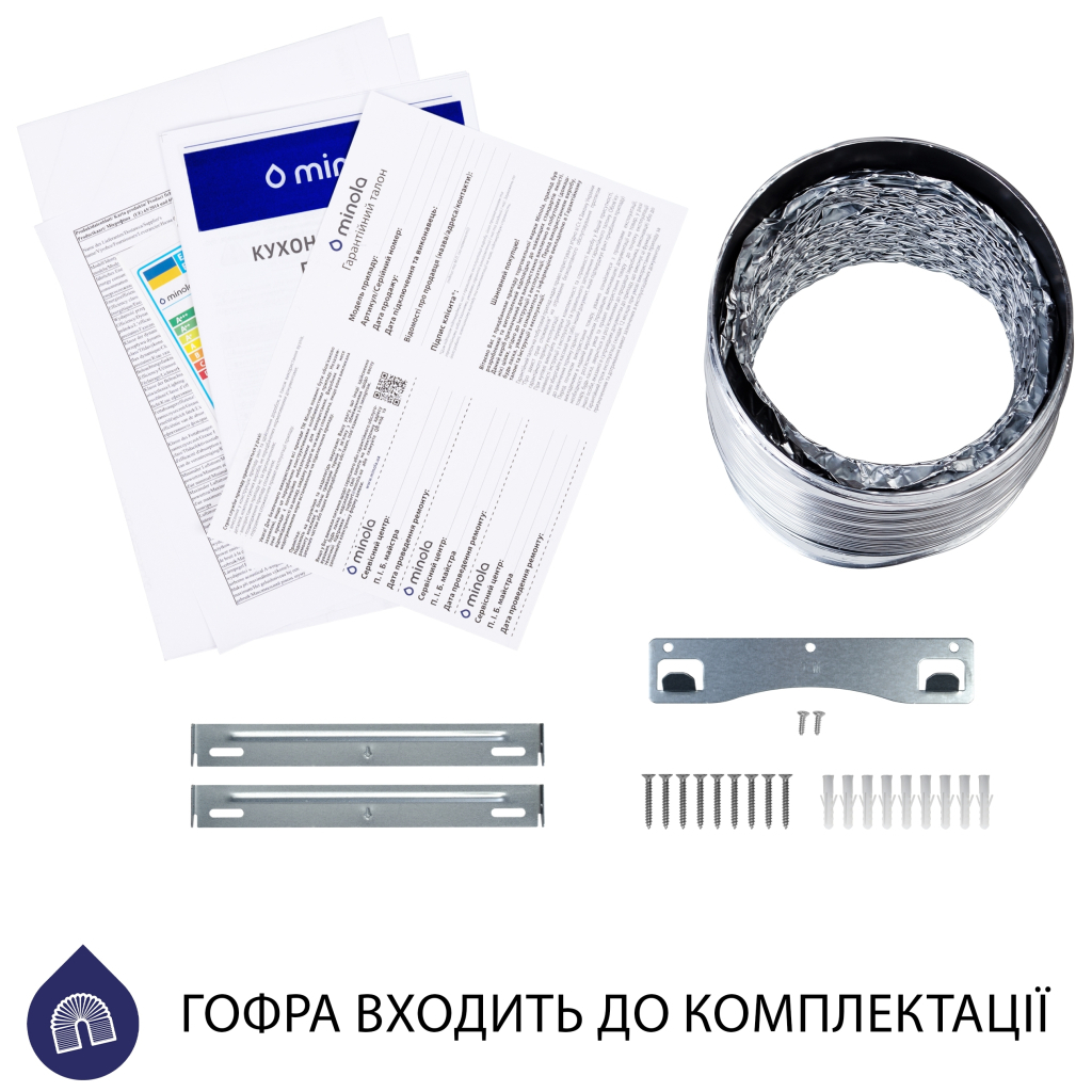 Вытяжка кухонная Minola HK 5214 WH 700 LED - 9