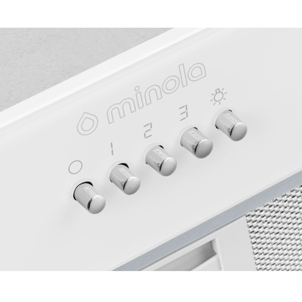 Вытяжка кухонная Minola HBI 5262 WH GLASS 700 LED - 5