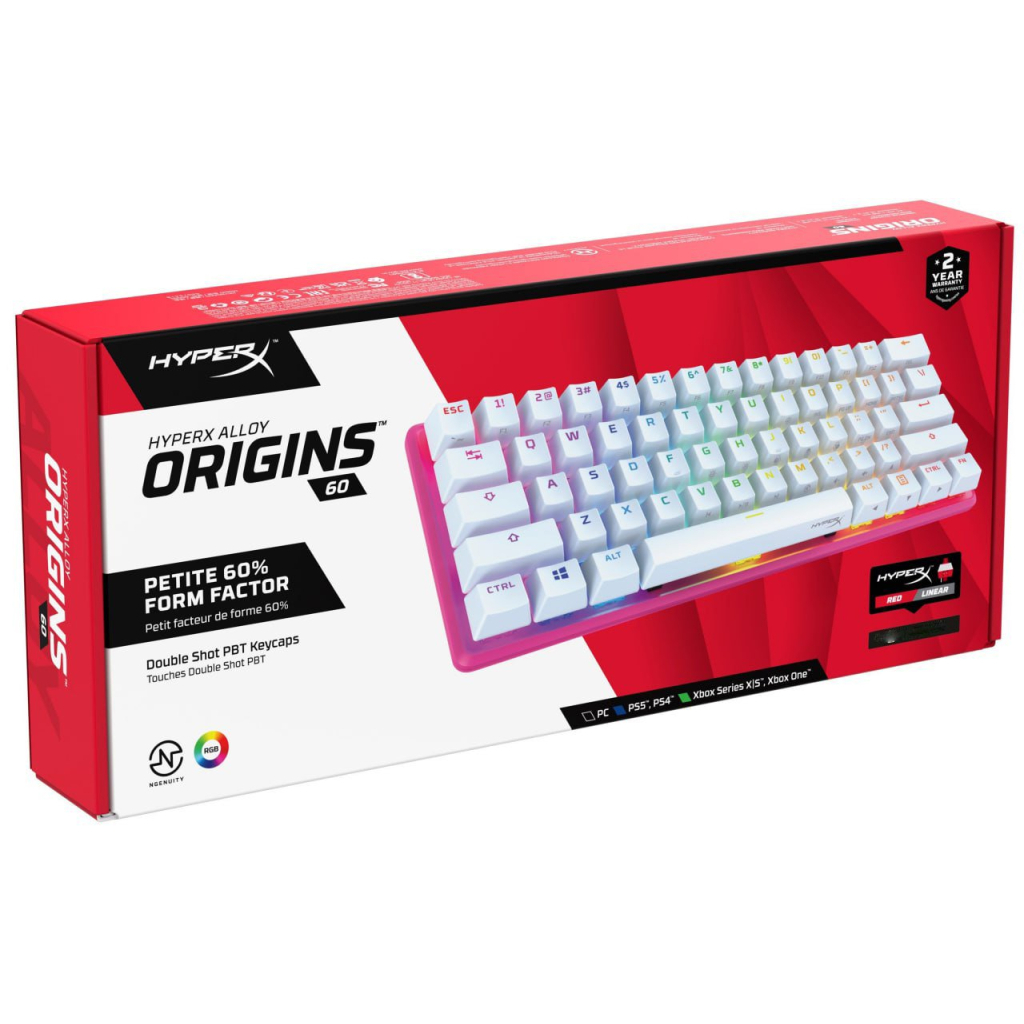Клавиатура HyperX Alloy Origins 60 Pink (572Y6AA) - 7