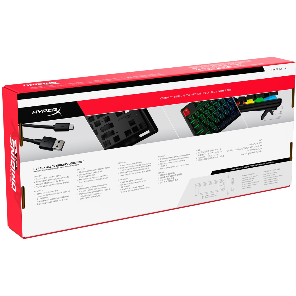 Клавиатура HyperX Alloy Origins Core PBT HX Aqua (639N9AA) - 8