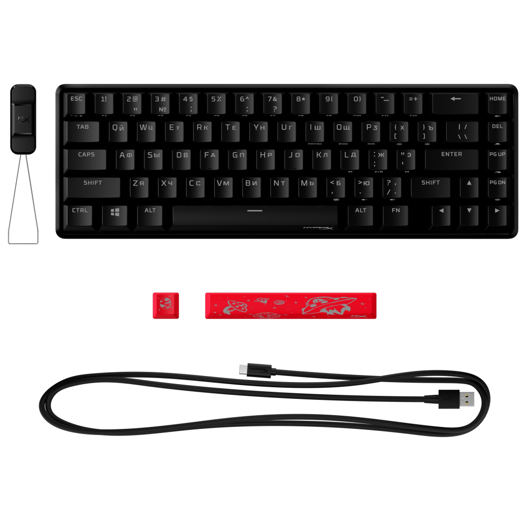 Клавиатура HyperX Alloy Origins 65 HX Red (4P5D6AX) - 6