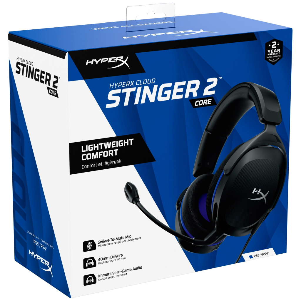 Наушники HyperX Cloud Stinger 2 Core for PlayStation Black (6H9B6AA) - 6 Наушники HyperX Cloud Stinger 2 Core for PlayStation Black (6H9B6AA) - 6