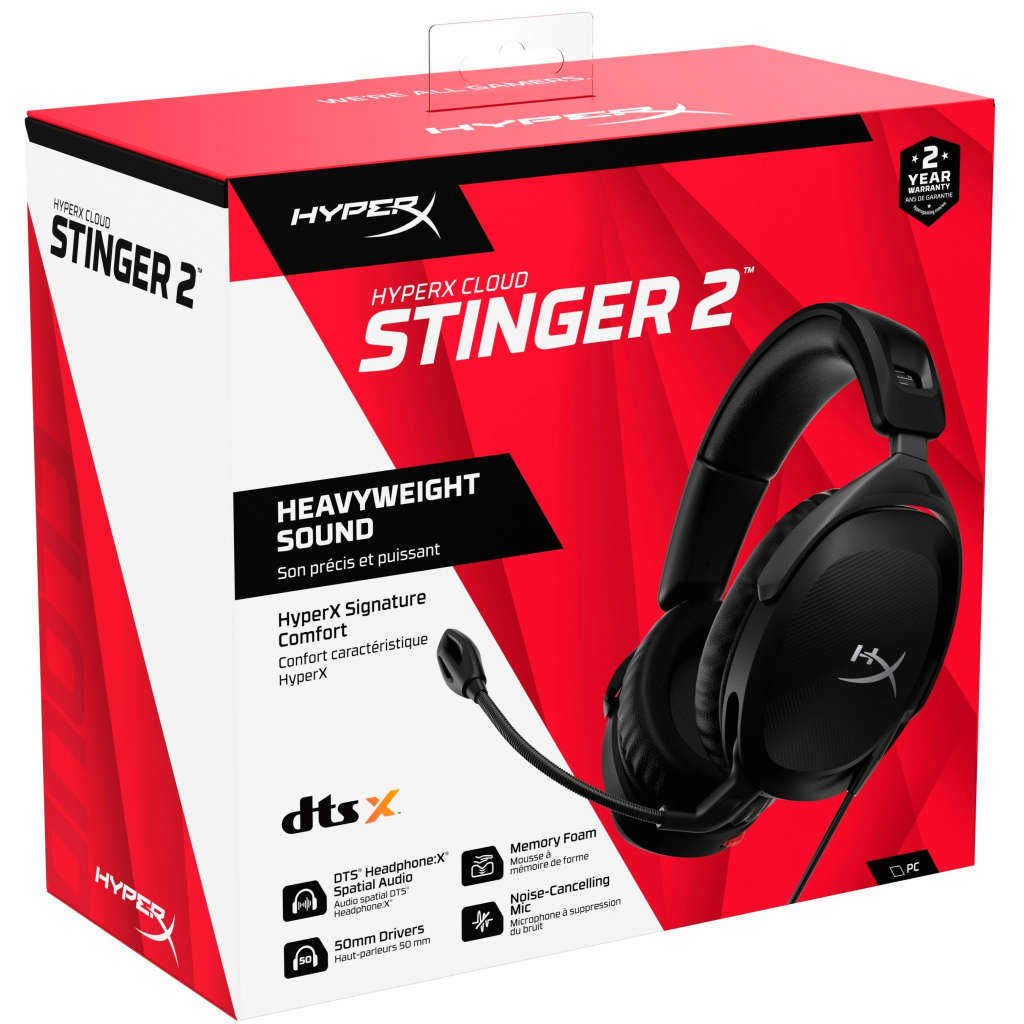 Наушники HyperX Cloud Stinger 2 Wired Black (519T1AA) - 7 Наушники HyperX Cloud Stinger 2 Wired Black (519T1AA) - 7