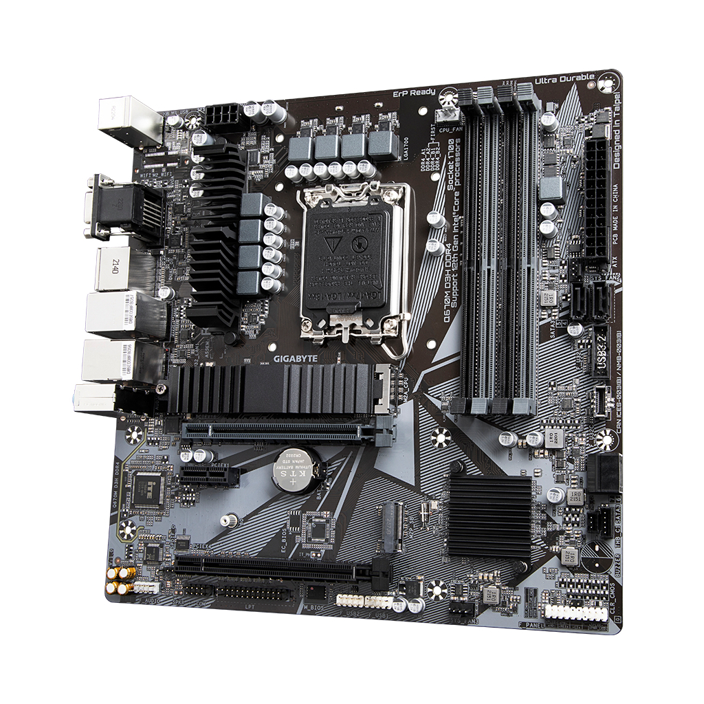 Материнская плата GIGABYTE Q670M D3H DDR4 - 3