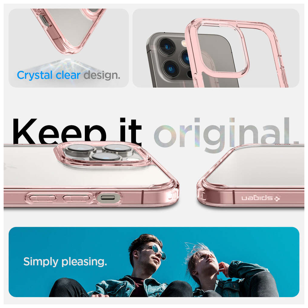 Чехол для моб. телефона Spigen Apple iPhone 14 Pro Max Ultra Hybrid, Rose Crystal (ACS04818) - 10