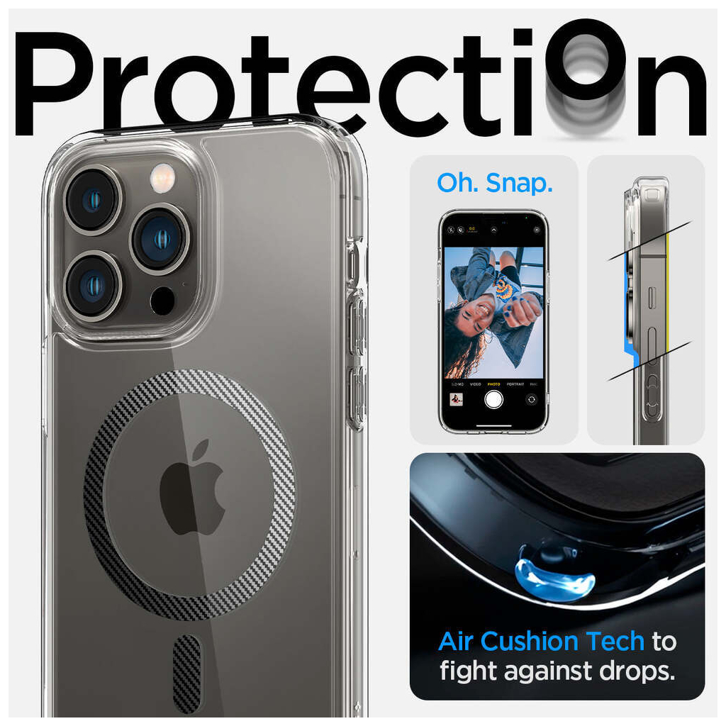 Чехол для моб. телефона Spigen Apple iPhone 14 Pro Ultra Hybrid MagFit, Carbon Fiber (ACS04971) - 10