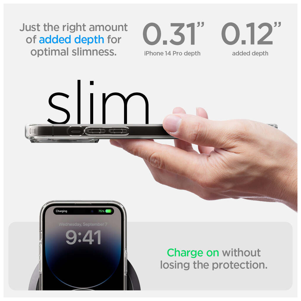 Чехол для моб. телефона Spigen Apple iPhone 14 Pro Ultra Hybrid MagFit, Carbon Fiber (ACS04971) - 11