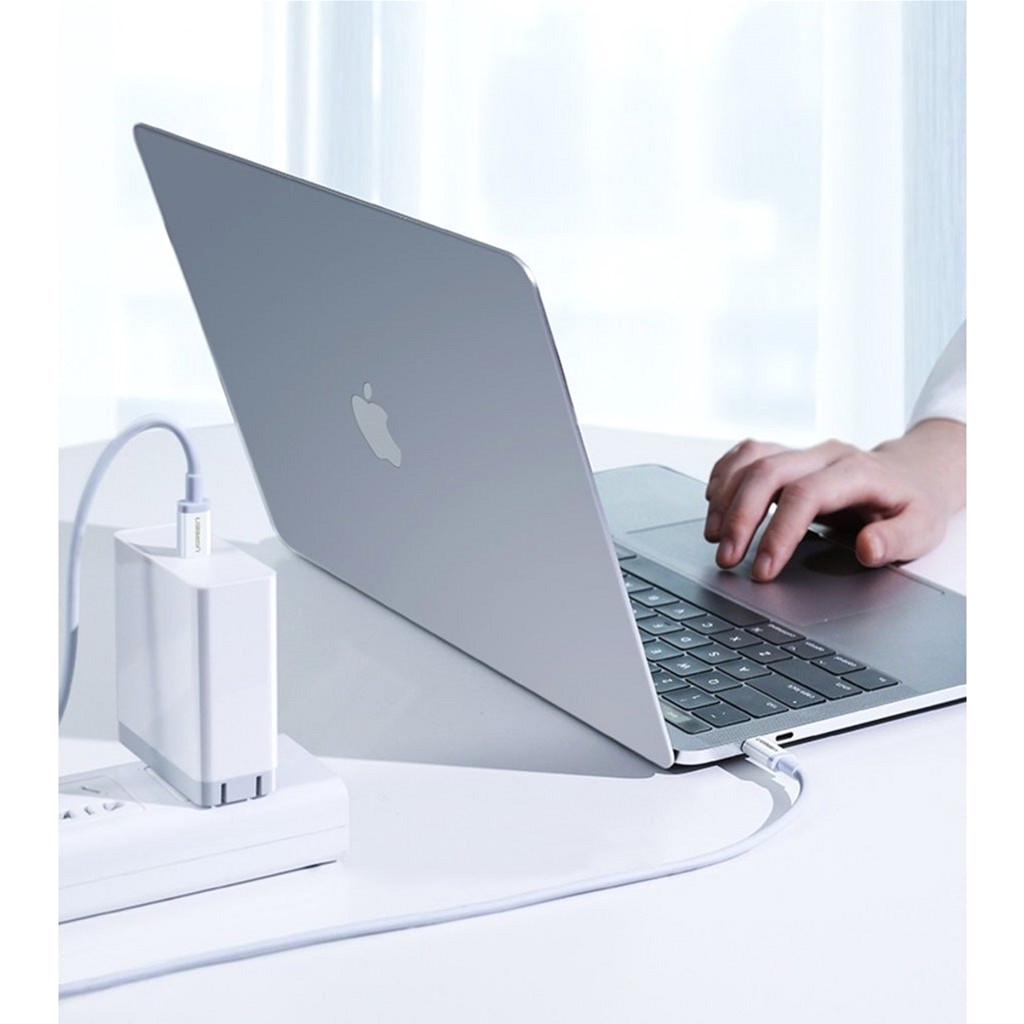 Дата кабель USB-C to USB-C 1.5m US264 18W ABS Cover White Ugreen (60519) - 3
