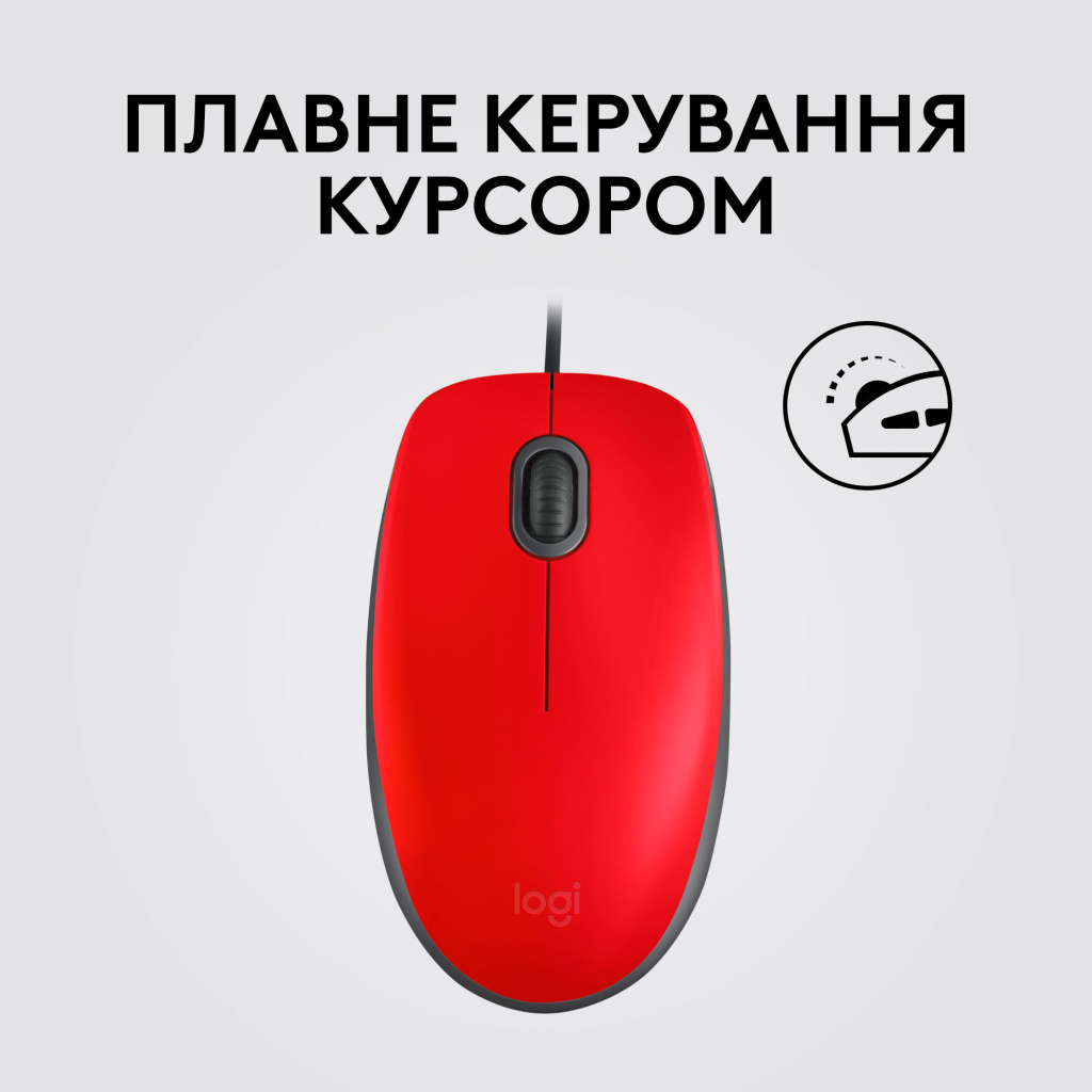 Мышка Logitech M110 Silent USB Red (910-006759) - 3