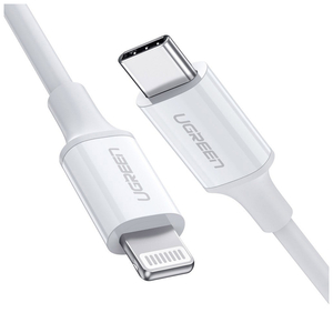 Дата кабель USB-C to Lightning 1.5m US1713A Nickel Plating ABS Shell White Ugreen (60748)