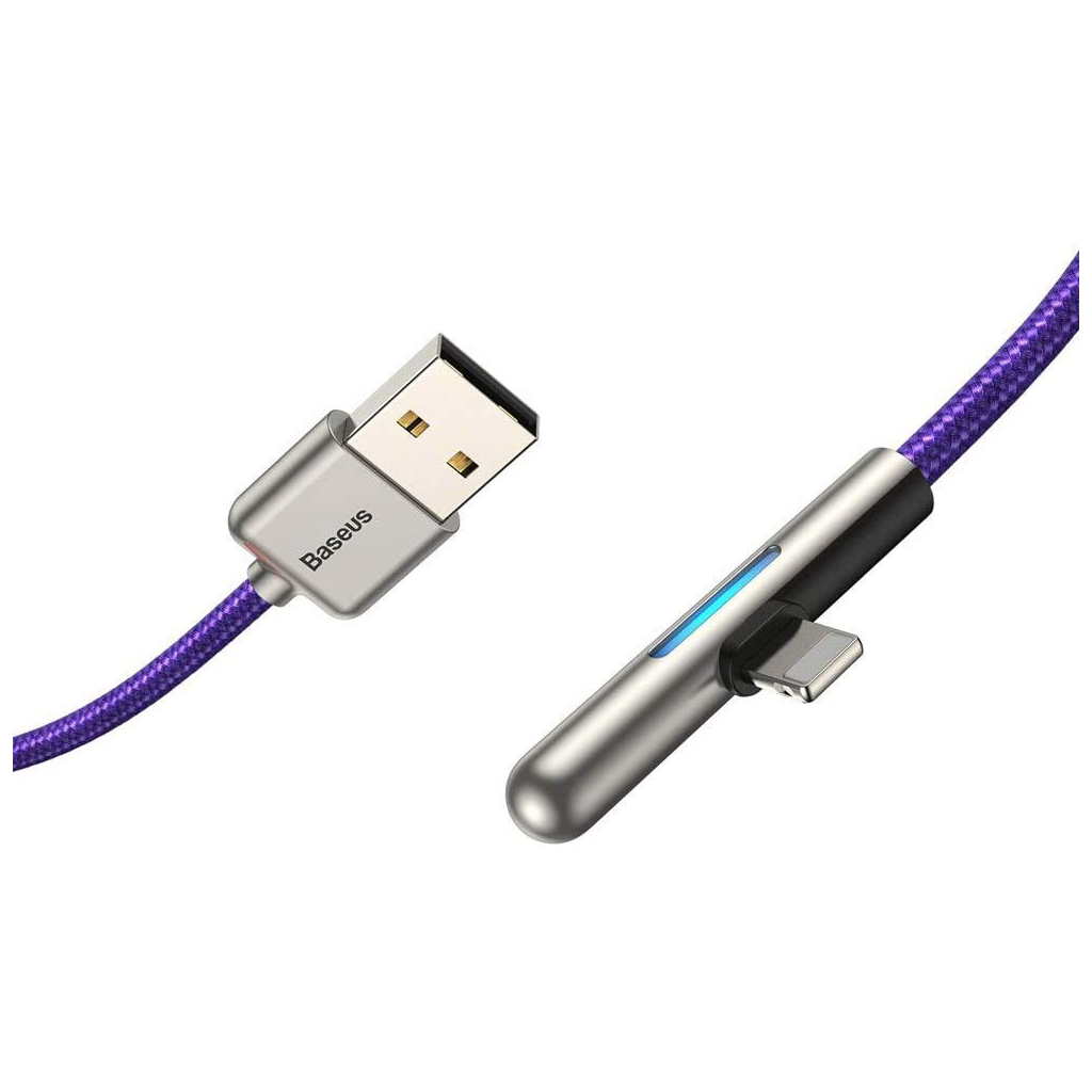 Дата кабель USB 3.1 AM to Lightning 1.0m CAL7C 1.5A 90 Purple Baseus (CAL7C-A05) - 1