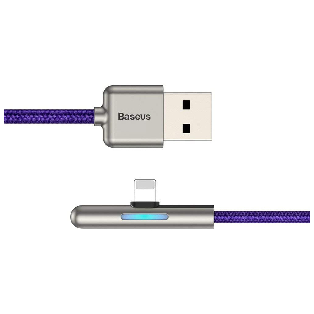 Дата кабель USB 3.1 AM to Lightning 1.0m CAL7C 1.5A 90 Purple Baseus (CAL7C-A05) - 2