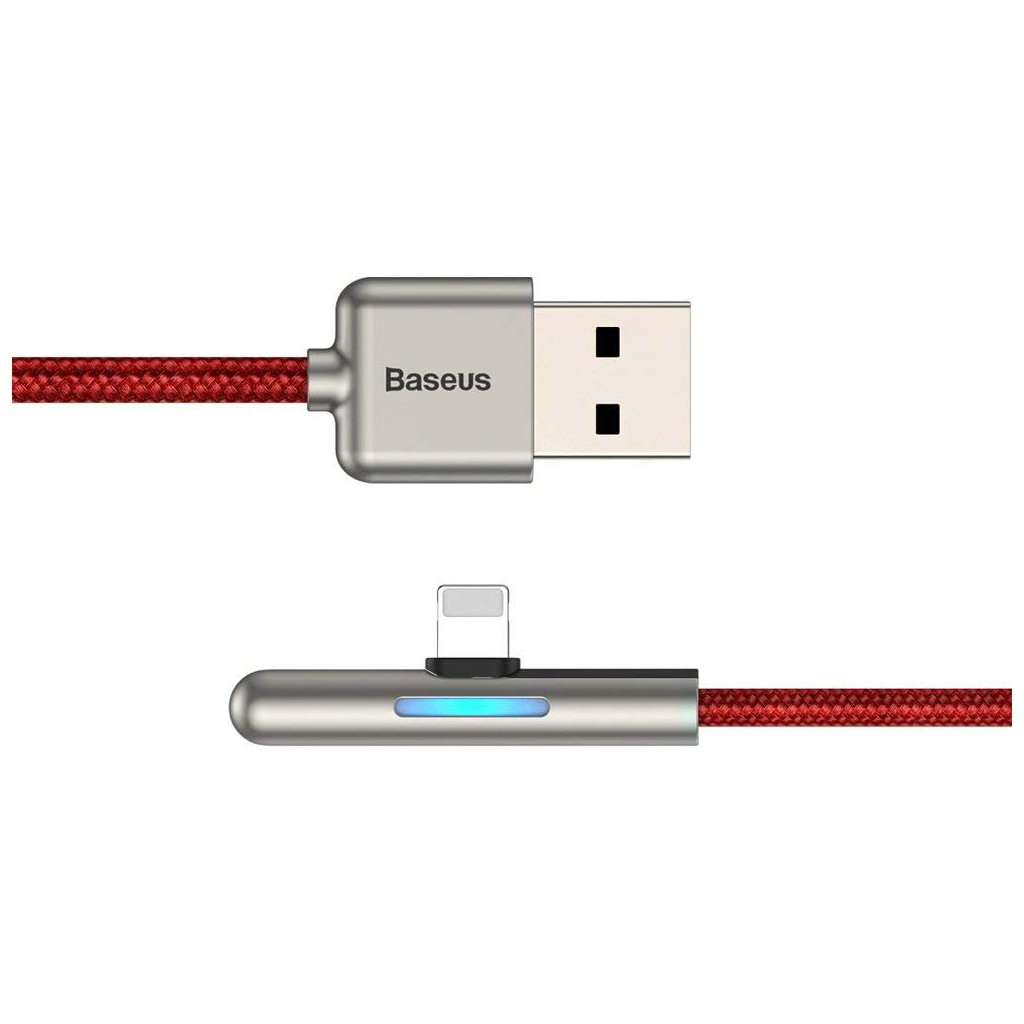 Дата кабель USB 3.1 AM to Lightning 2.0m CAL7C 1.5A 90 Red Baseus (CAL7C-B09) - 2