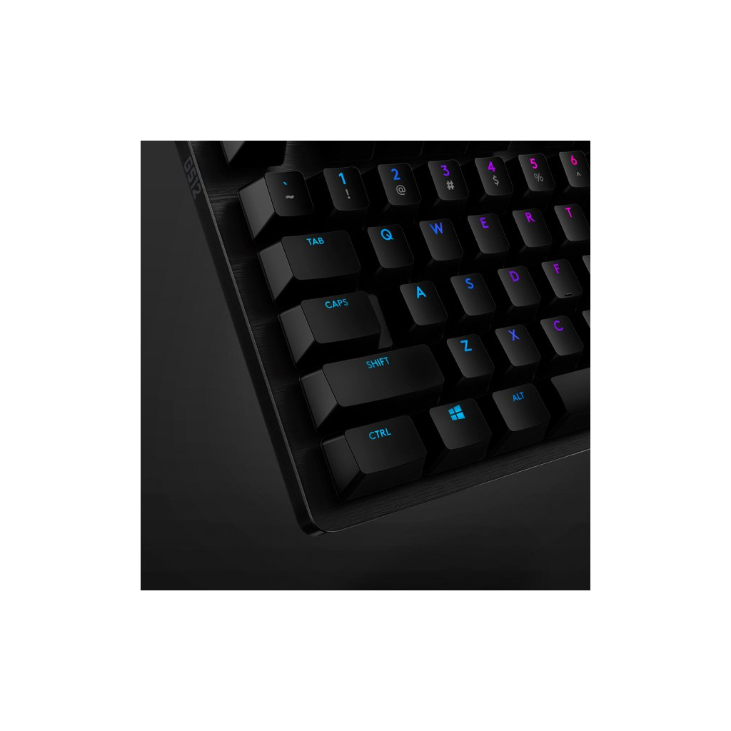 Клавиатура Logitech G512 Lightsync RGB Mechanical GX Blue USB UA Carbon (920-008946) - 1