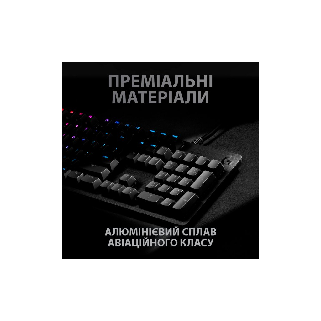 Клавиатура Logitech G512 Lightsync RGB Mechanical GX Blue USB UA Carbon (920-008946) - 3