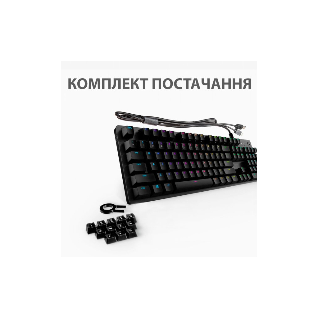 Клавиатура Logitech G512 Lightsync RGB Mechanical GX Blue USB UA Carbon (920-008946) - 7