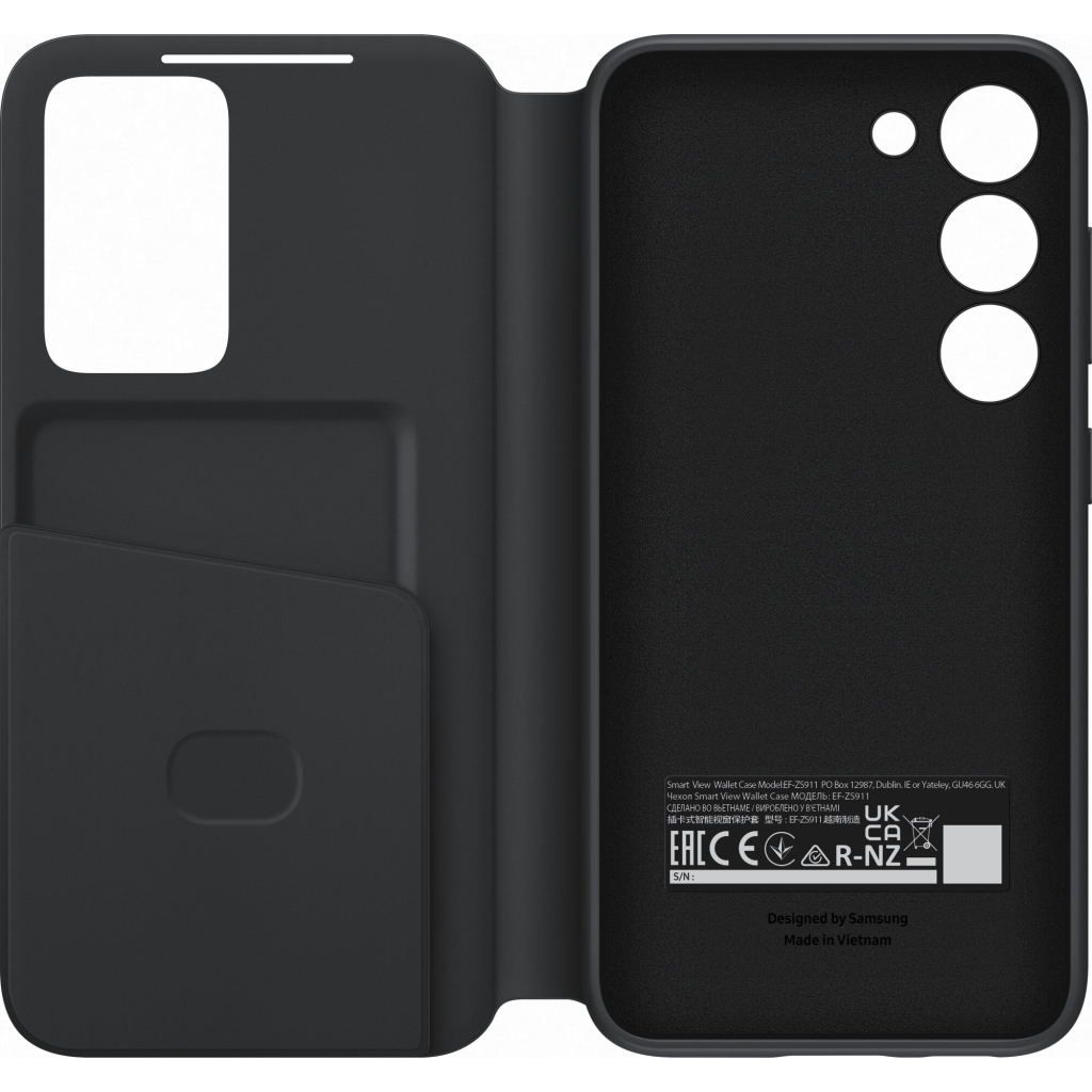 Чехол для моб. телефона Samsung Galaxy S23 Smart View Wallet Case Black (EF-ZS911CBEGRU) - 2