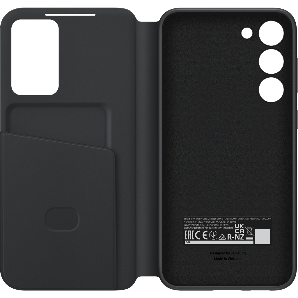 Чехол для моб. телефона Samsung Galaxy S23 Plus Smart View Wallet Case Black (EF-ZS916CBEGRU) - 4