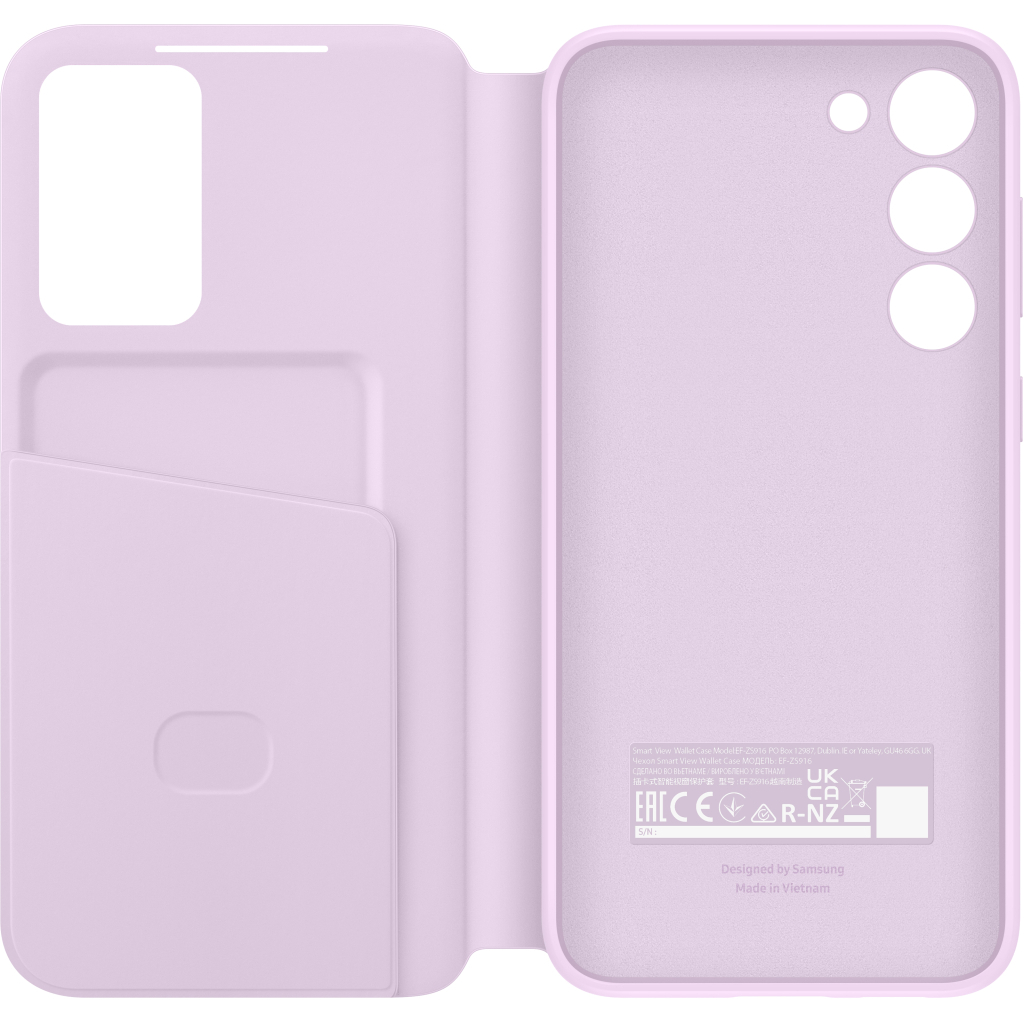Чехол для моб. телефона Samsung Galaxy S23 Plus Smart View Wallet Case Lilac (EF-ZS916CVEGRU) - 4