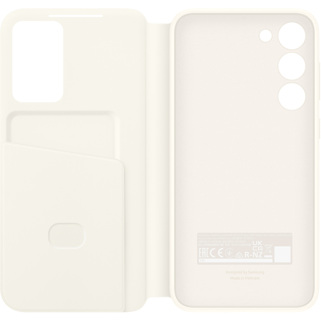 Чехол для моб. телефона Samsung Galaxy S23 Plus Smart View Wallet Case Cream (EF-ZS916CUEGRU) - 4