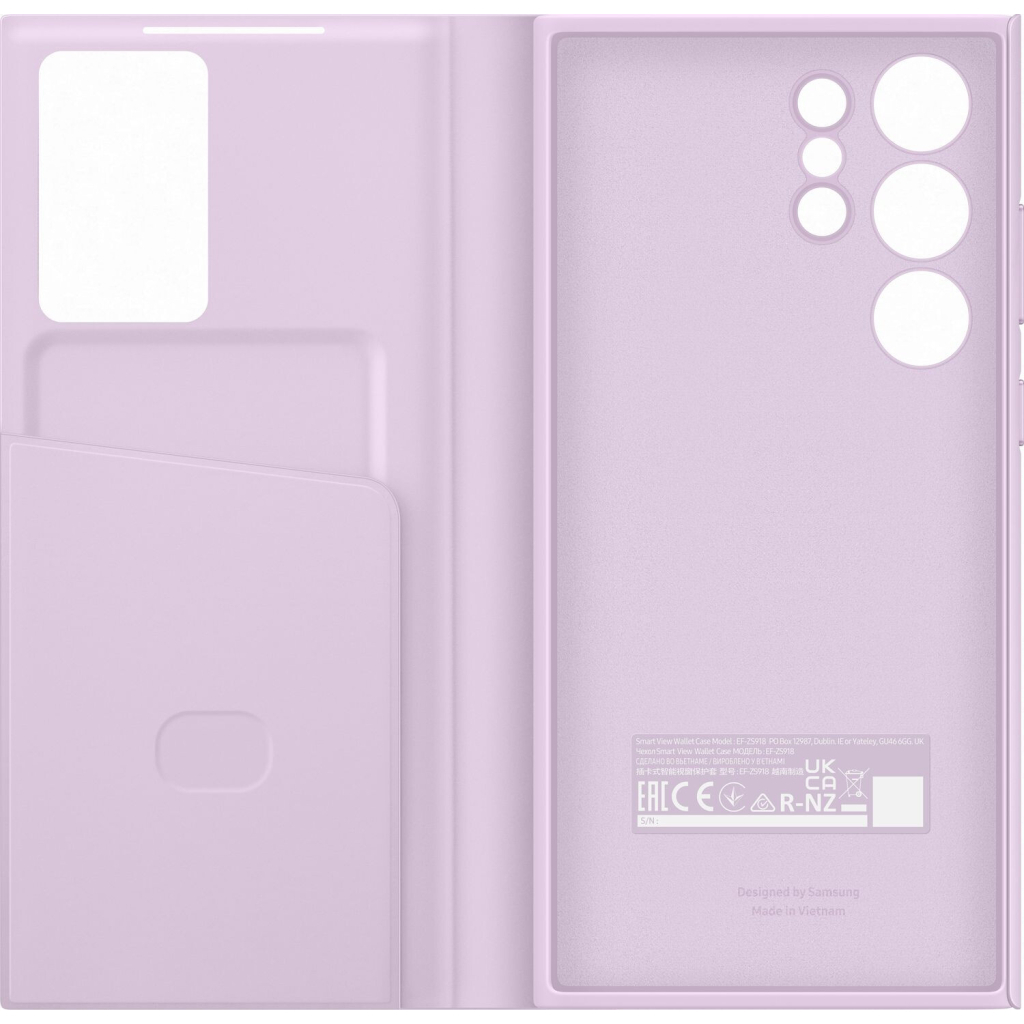Чехол для моб. телефона Samsung Galaxy S23 Ultra Smart View Wallet Case Lilac (EF-ZS918CVEGRU) - 2