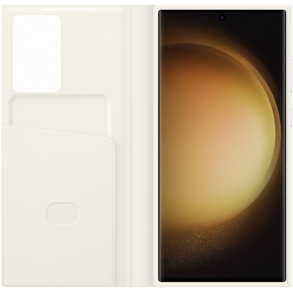 Чехол для моб. телефона Samsung Galaxy S23 Ultra Smart View Wallet Case Cream (EF-ZS918CUEGRU) - 3