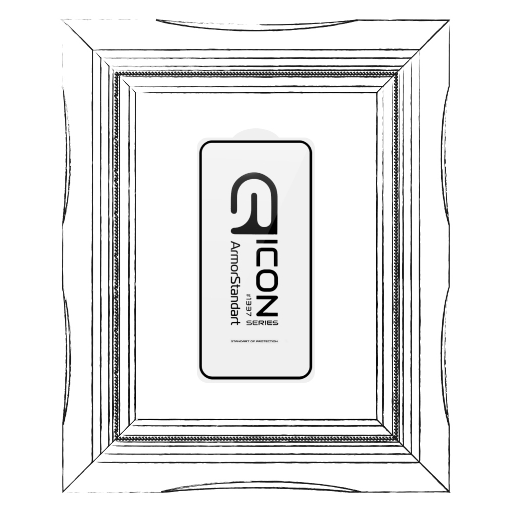 Стекло защитное Armorstandart Icon Samsung S23 Plus Black (ARM65475) - 1