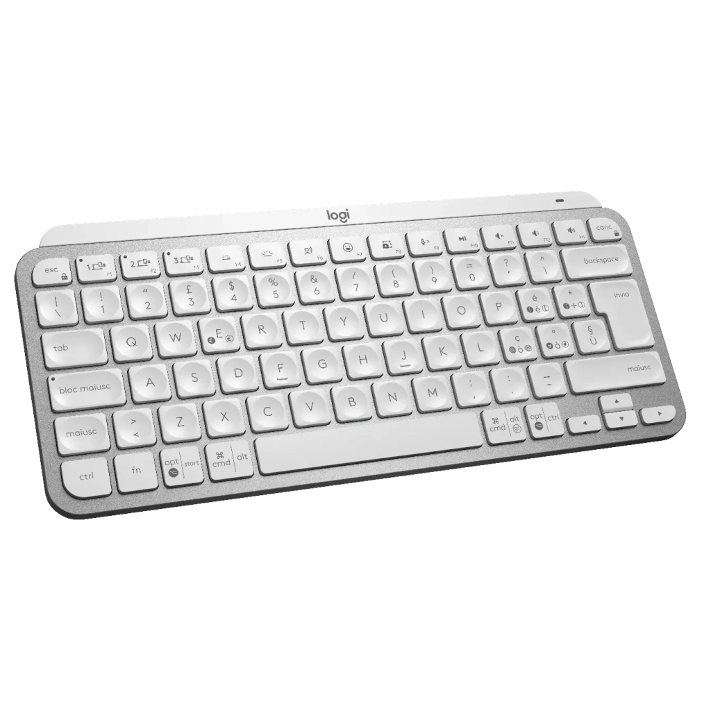 Клавиатура Logitech MX Keys Mini Wireless Illuminated UA Pale Grey (920-010499) - 1