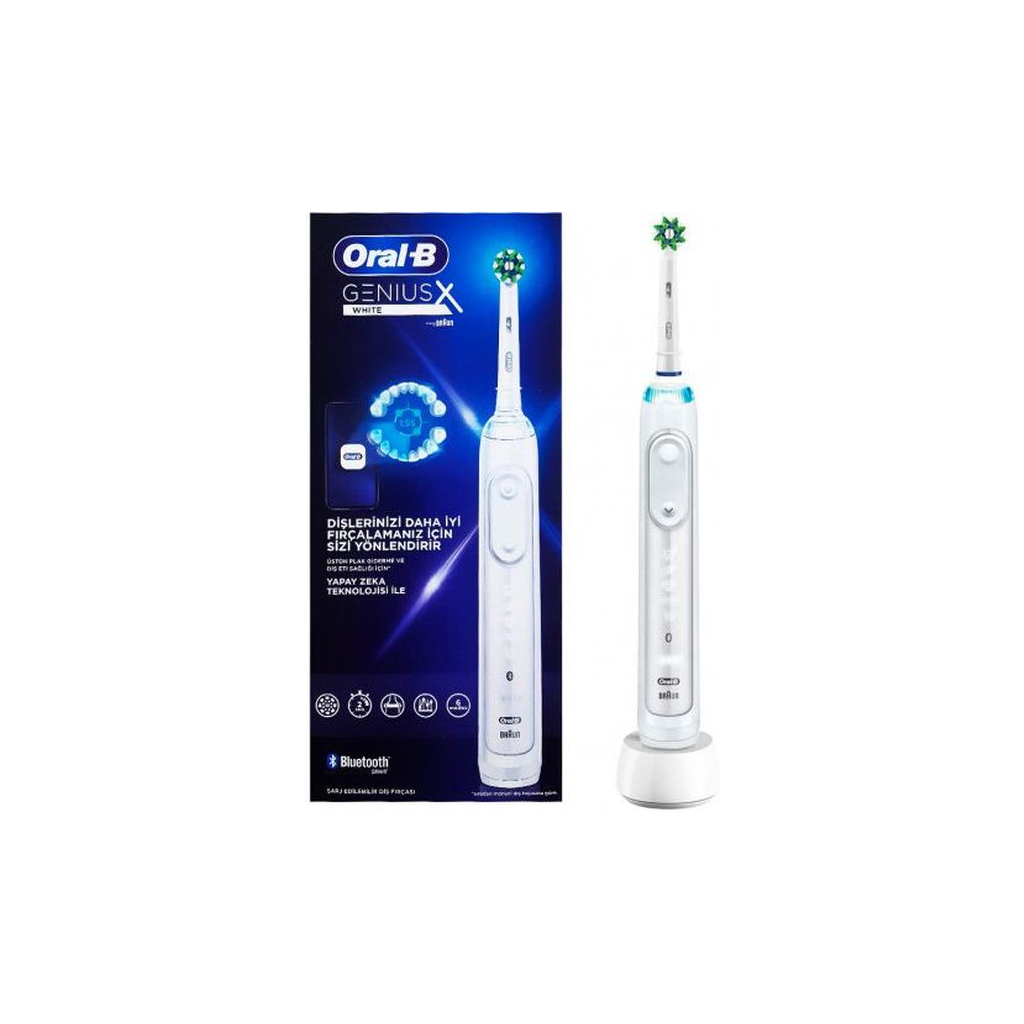 Электрическая зубная щетка Oral-B Genius X/D706.513.6X White - 1