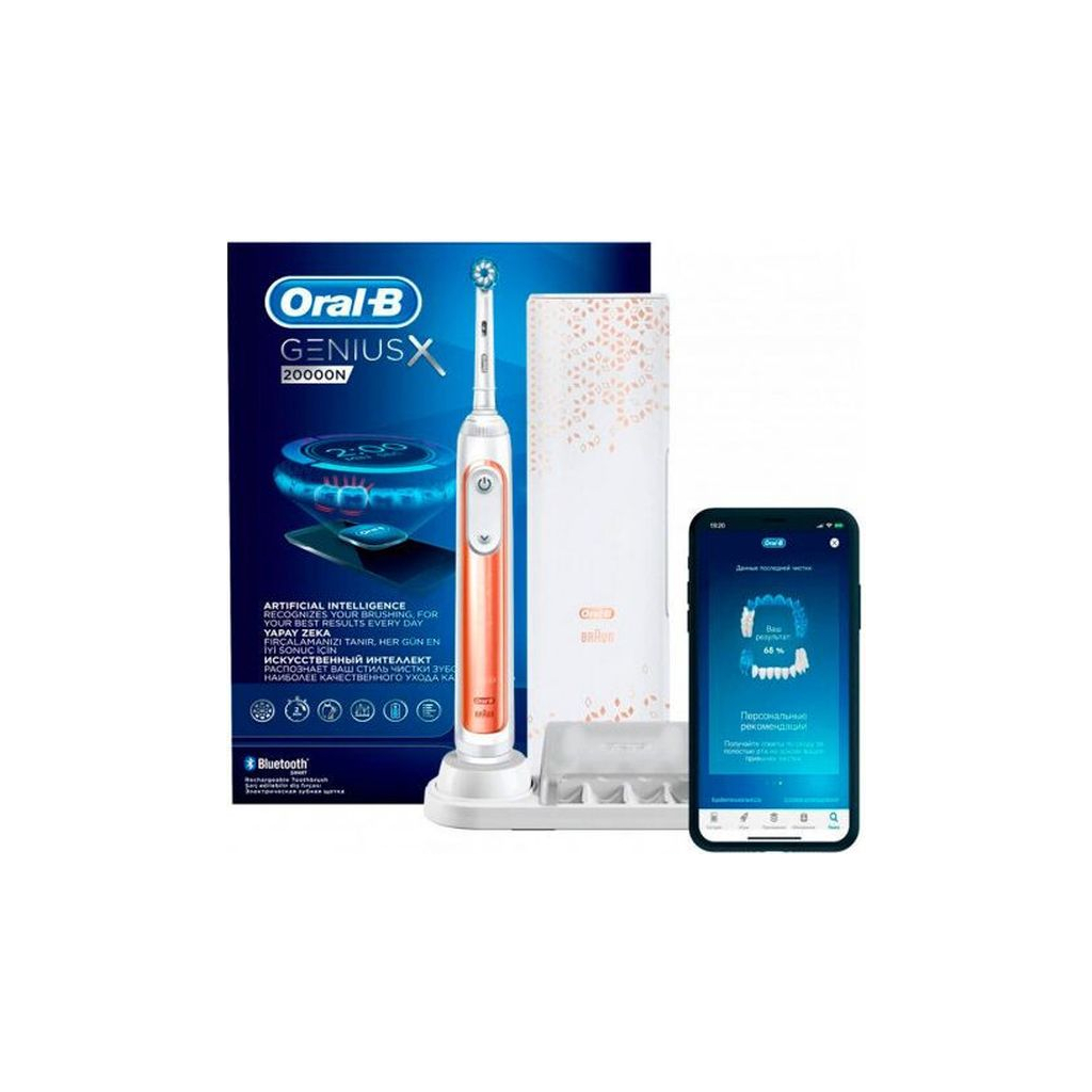 Электрическая зубная щетка Oral-B Genius X/D706.515.6X 20000N Rose gold - 1