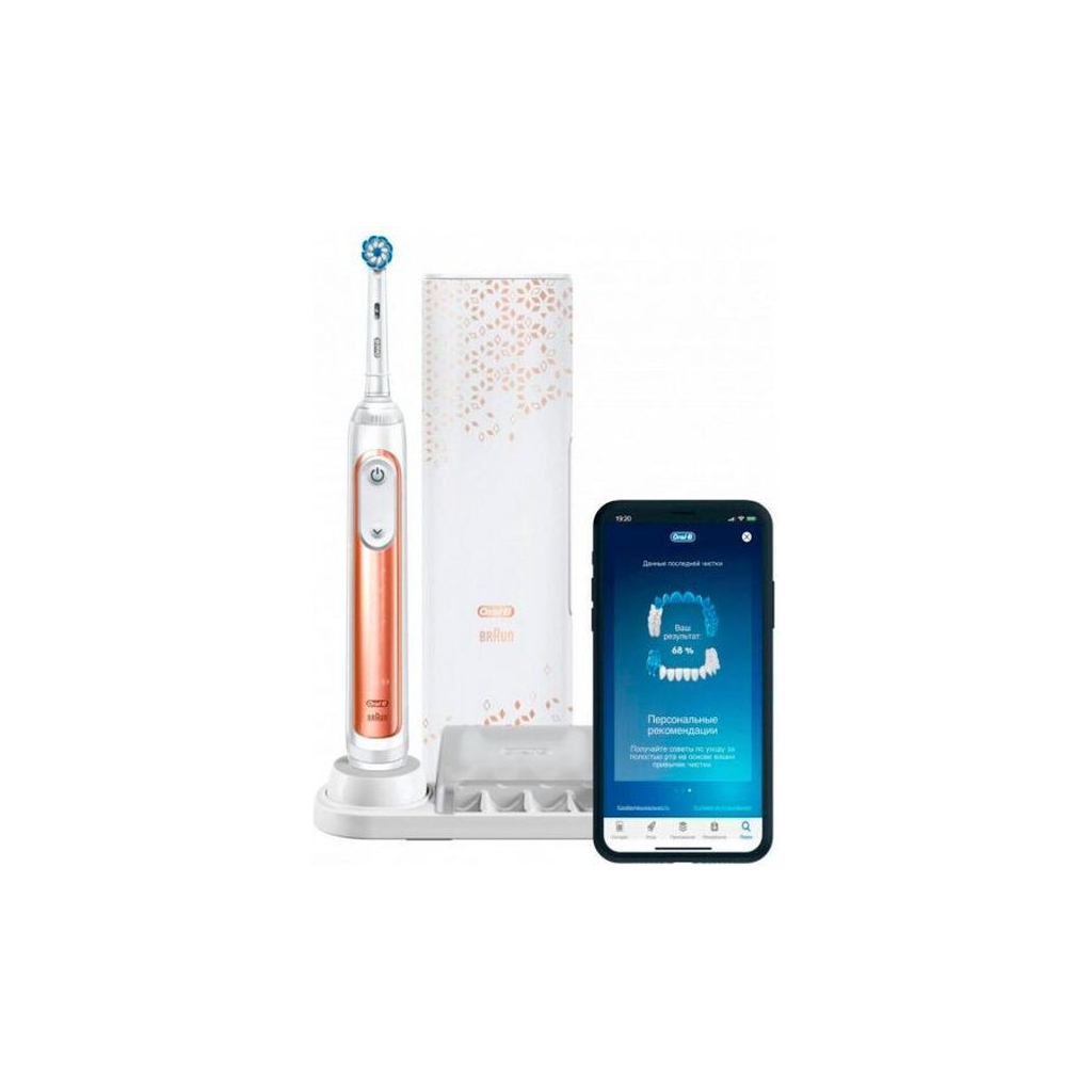 Электрическая зубная щетка Oral-B Genius X/D706.515.6X 20000N Rose gold