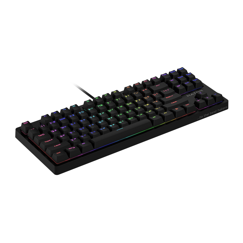 Клавиатура Hator Rockfall TKL Mecha Pink USB Black (HTK-621) - 2