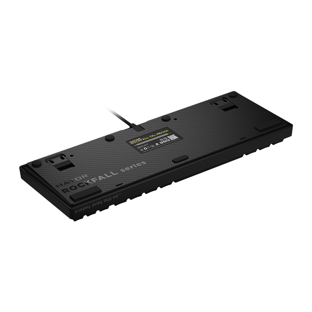 Клавиатура Hator Rockfall TKL Mecha Pink USB Black (HTK-621) - 4