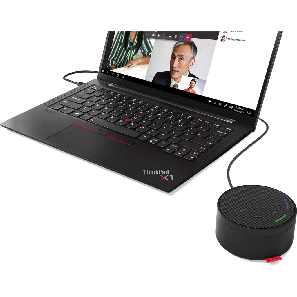 Акустическая система Lenovo Go Wired Speakerphone Black (4XD1C82055) - 2