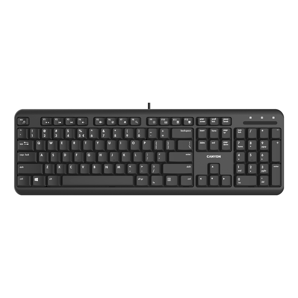 Клавиатура Canyon HKB-20 USB Black (CNS-HKB02-RU)