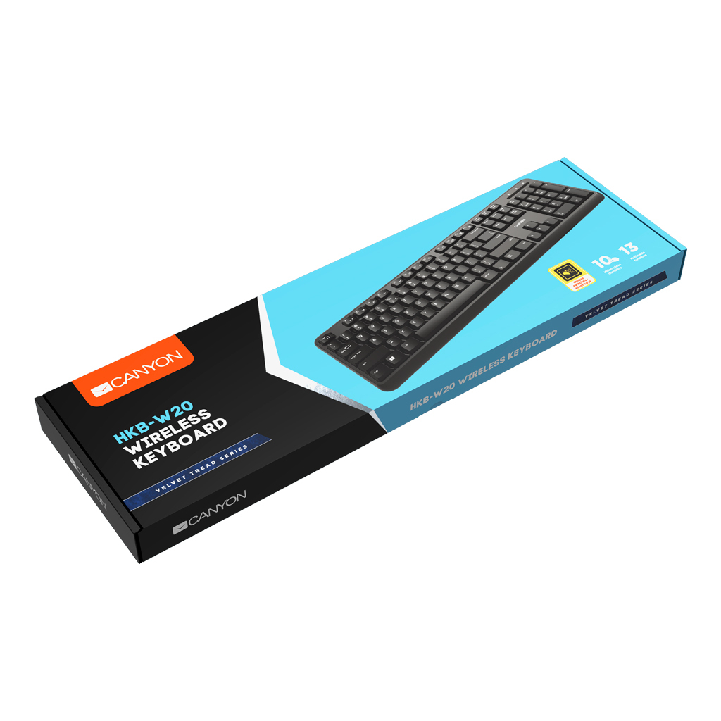 Клавиатура Canyon W20 Wireless Black (CNS-HKBW02-RU) - 5