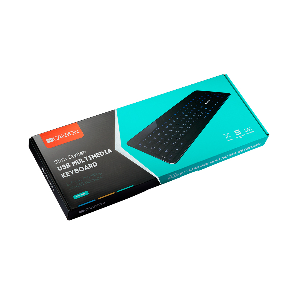 Клавиатура Canyon HKB-5 USB Black (CNS-HKB5RU) - 1