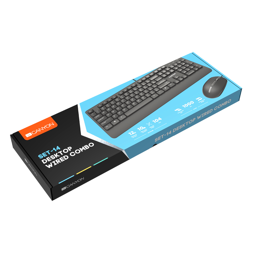 Комплект Canyon SET-14 USB Black (CNE-CSET4-RU) - 4