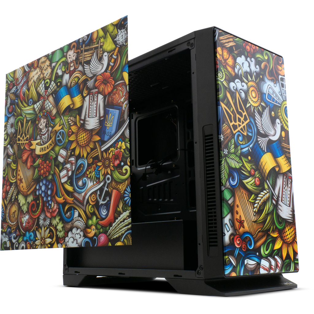 Корпус Vinga Black Widow Ukraine Free (01230011784) - 1