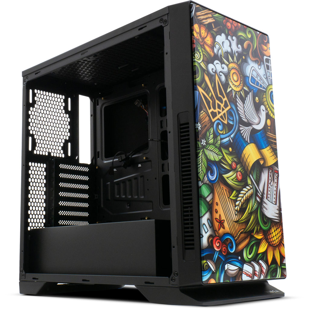 Корпус Vinga Black Widow Ukraine Free (01230011784) - 2