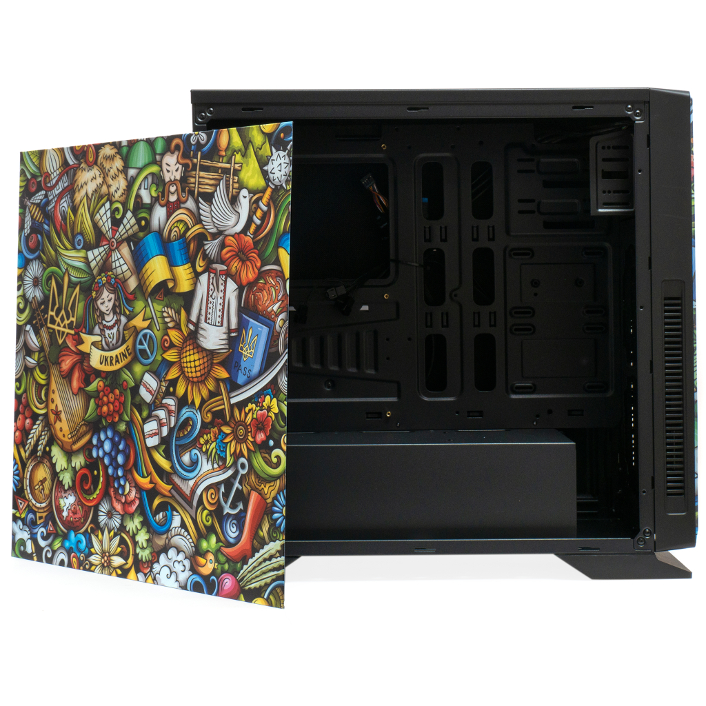Корпус Vinga Black Widow Ukraine Free (01230011784) - 3