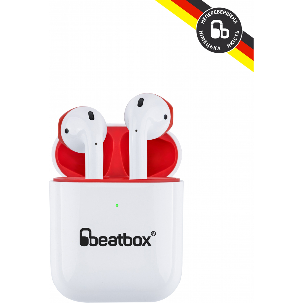 Наушники BeatBox PODS AIR 2 Wireless Charging White-Red (bbpair2wcwr) - 4 Наушники BeatBox PODS AIR 2 Wireless Charging White-Red (bbpair2wcwr) - 4