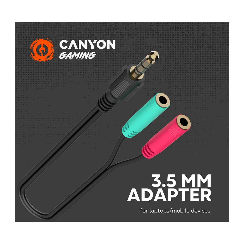 Наушники Canyon Interceptor GH-8A Black-Orange (CND-SGHS8A) - 4