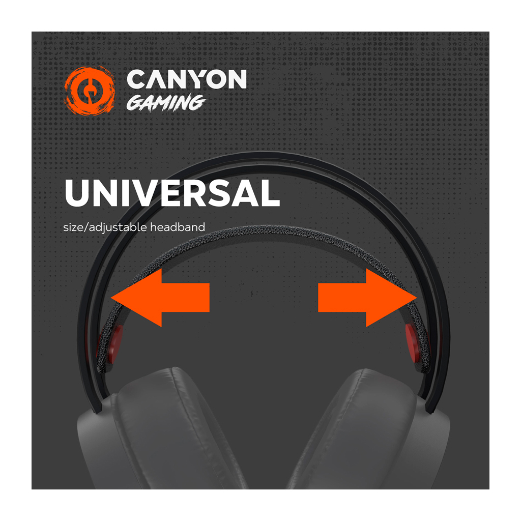 Наушники Canyon Interceptor GH-8A Black-Orange (CND-SGHS8A) - 6