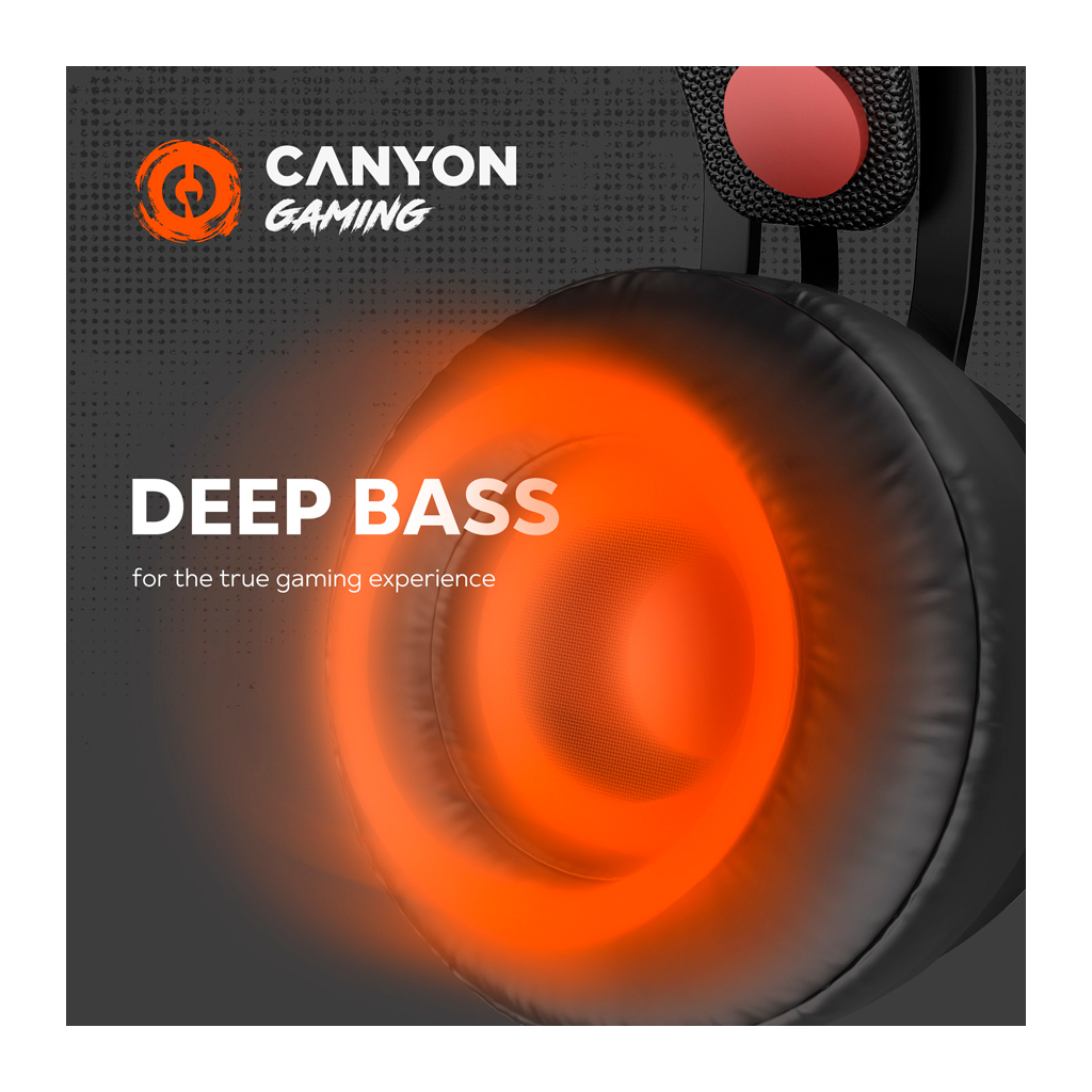 Наушники Canyon Interceptor GH-8A Black-Orange (CND-SGHS8A) - 7