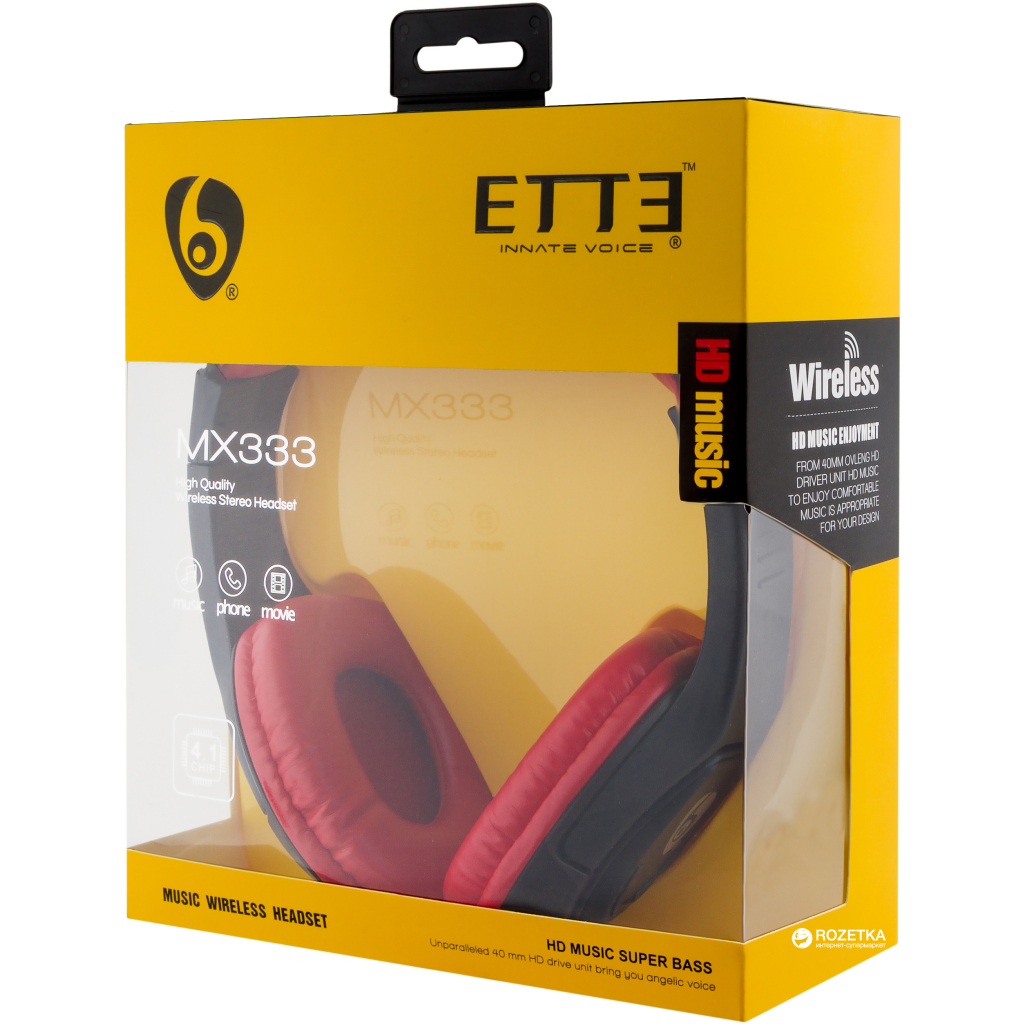 Наушники Ovleng MX333 HD Music Super Bass Red (nonmx333r) - 1