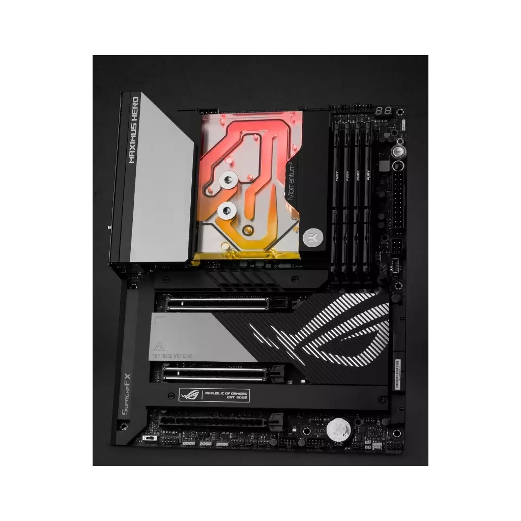Водоблок Ekwb EK-Quantum Momentum ROG Maximus Z790 Hero D-RGB - Plexi (3831109903278) - 3
