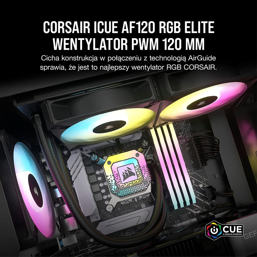 Кулер для корпуса Corsair AF120 RGB Elite (CO-9050153-WW) - 3
